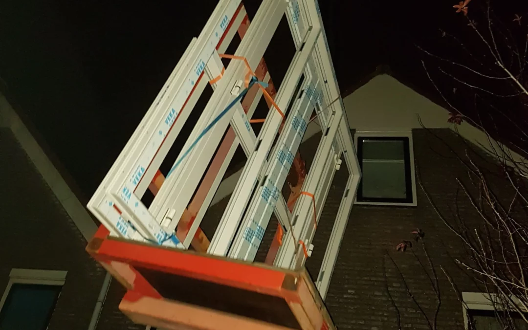 Kunststof kozijnen zetten