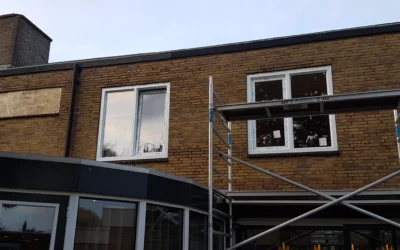 Kunststof kozijnen steigerwerk