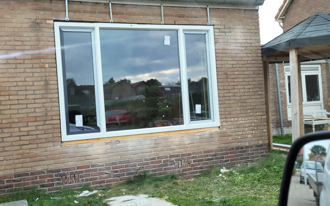 Kunststof raamkozijn bij verbouwing